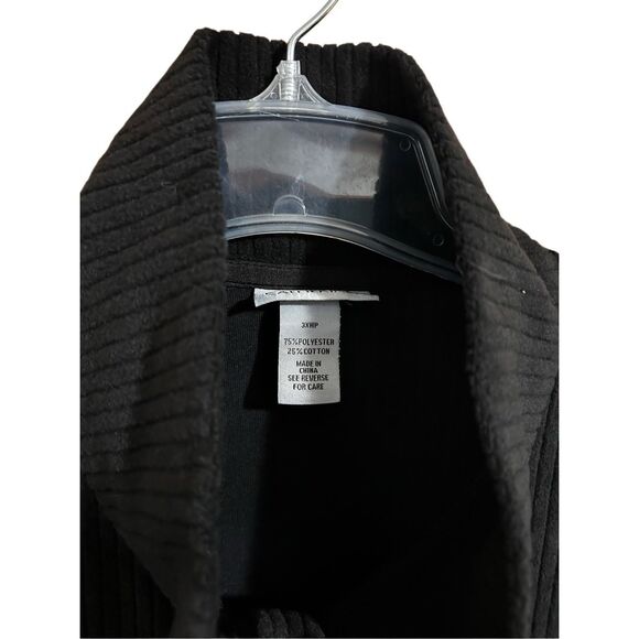 Catherines Size 3XWP Long Sleeve Tunic Top Front Snap Tunnel Pocket - Picture 7 of 13